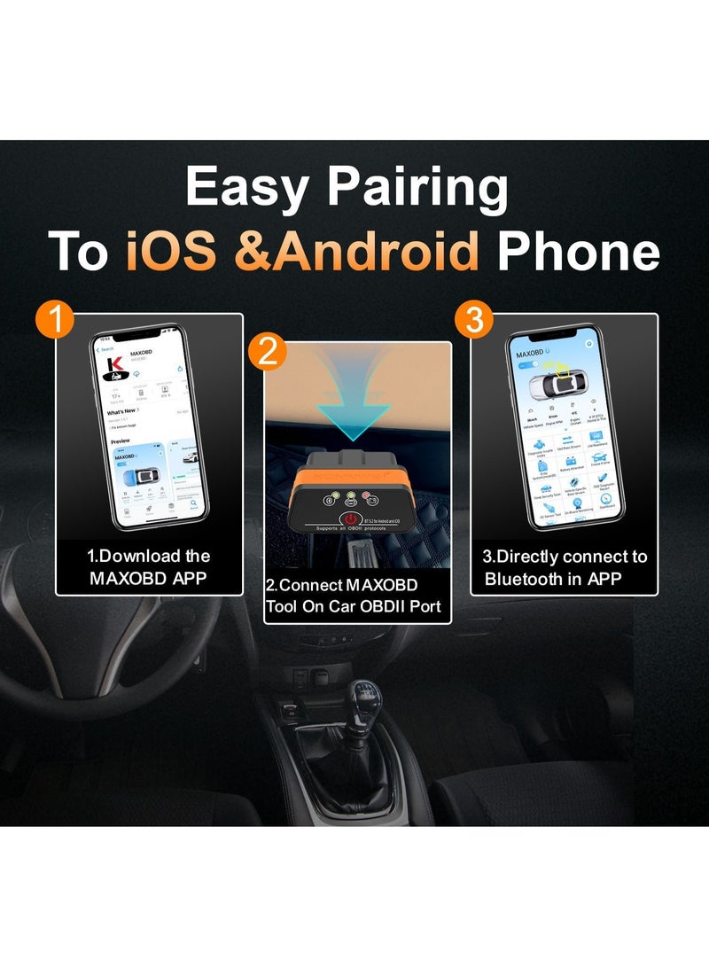 Konnwei أداة تشخيص السيارات القوية OBD II - Image 3